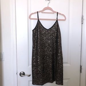 Gianni Bini Gold Slip Dress